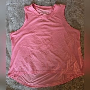 Women's Baby Pink Athletic Sleeveless Top